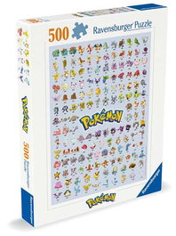 Ravensburger Puzzle Pokémon, 500 Piezas, para 8+ años, Multilingüe (ES, EN, FR, DE, IT, NL)