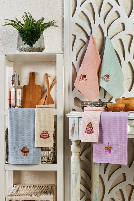 Mijölnir Paños de Cocina - Juego de 6 con Bordado, Algodón 100%, 40x60 cm Mijölnir Paños de Cocina - Juego de 6 con Bordado, Algodón 100%, 40x60 cm