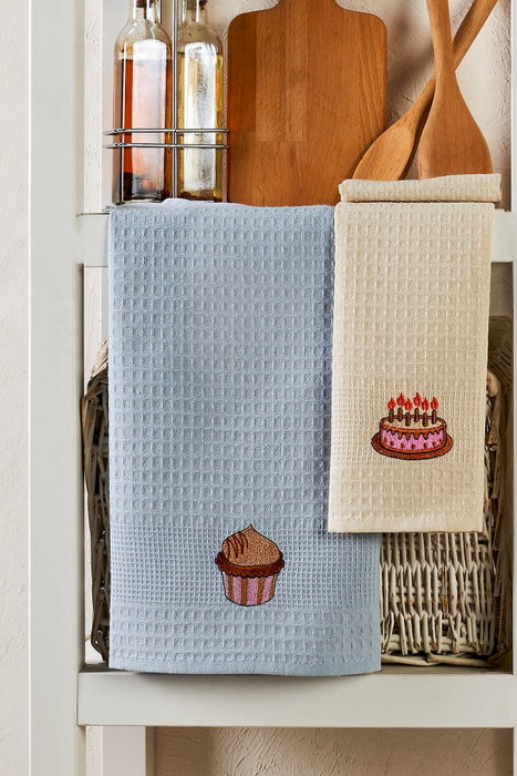Mijölnir Paños de Cocina - Juego de 6 con Bordado, Algodón 100%, 40x60 cm Mijölnir Paños de Cocina - Juego de 6 con Bordado, Algodón 100%, 40x60 cm