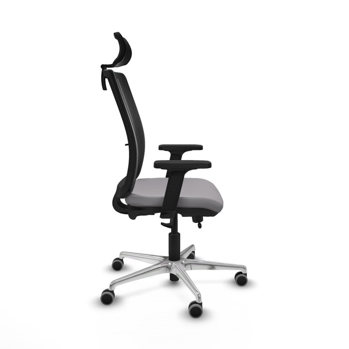 PIQUERAS Y CRESPO Silla de oficina Haches con mecanismo Sincro/Traslack Gris y Negro