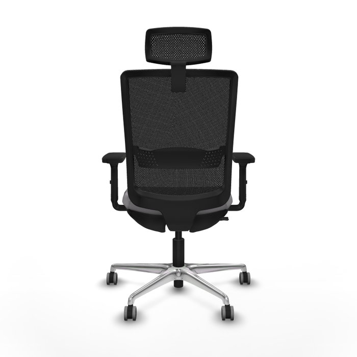 PIQUERAS Y CRESPO Silla de oficina Haches con mecanismo Sincro/Traslack Gris y Negro