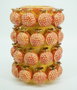 DKD Home Decor Jarrón Moderno Naranja Amarillo Gres 24 x 32 x 24 cm