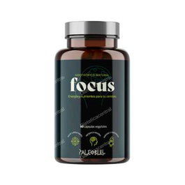 PALEOBULL Focus 60Cap. Nootrópico Natural para Claridad Mental, Rendimiento y Memoria con Ginkgo, L-Teanina y Cafeína