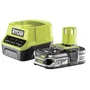 Cargador + baterÍa de litio ryobi one+ rc18120-125 18v 2,0ah