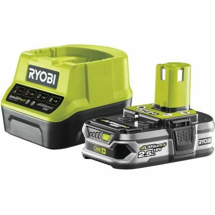 Ryobi Kit de Cargador y Batería de Litio ONE+ 18V 2.0Ah RC18120-125
