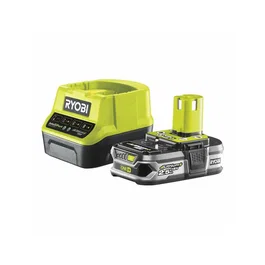 Ryobi Batería y Cargador One+ RC18120-125 - Pack Batería Litio-Ion 18V 2.0Ah + Cargador Rápido 2.0A