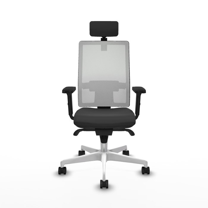 PIQUERAS Y CRESPO Silla de oficina Horna con mecanismo Sincro, Gris oscuro y Blanco PIQUERAS Y CRESPO Silla de oficina Horna con mecanismo Sincro, Gris oscuro y Blanco