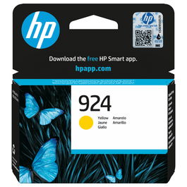 HP Cartucho de Tinta Original 924 Amarillo Rendimiento Estándar 400 páginas Pack Individual