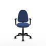 PIQUERAS Y CRESPO Silla de oficina Aýna Azul marino con brazos 1D