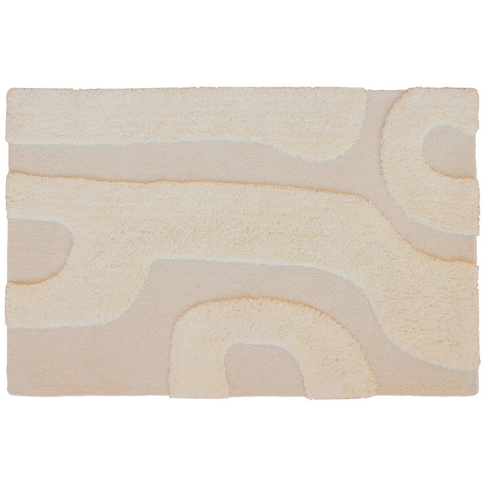 DKD Home Decor Alfombra de Lana 140x200 cm Crudo Antideslizante DKD Home Decor Alfombra de Lana 140x200 cm Crudo Antideslizante