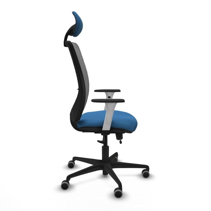 PIQUERAS Y CRESPO Silla de oficina Zulema con mecanismo Sincro/Traslack, Azul claro y Gris PIQUERAS Y CRESPO Silla de oficina Zulema con mecanismo Sincro/Traslack, Azul claro y Gris