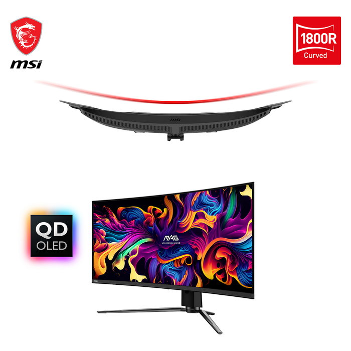 MSI MAG 341CQPDE Monitor Gaming Curvo QD-OLED 34 pulgadas