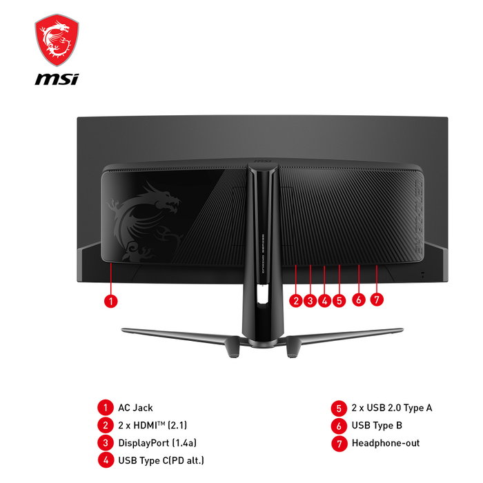 MSI MAG 341CQPDE Monitor Gaming Curvo QD-OLED 34 pulgadas