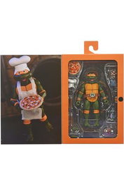 Neca Figura Tortugas Ninja Michelangelo Ultimate VHS Scale Action Figure 18 cm Coleccionable