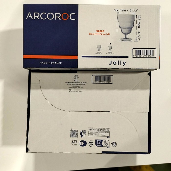 Arcoroc Pack de 6 Copas de Helado Jolly Arc de Vidrio Arcoroc Pack de 6 Copas de Helado Jolly Arc de Vidrio