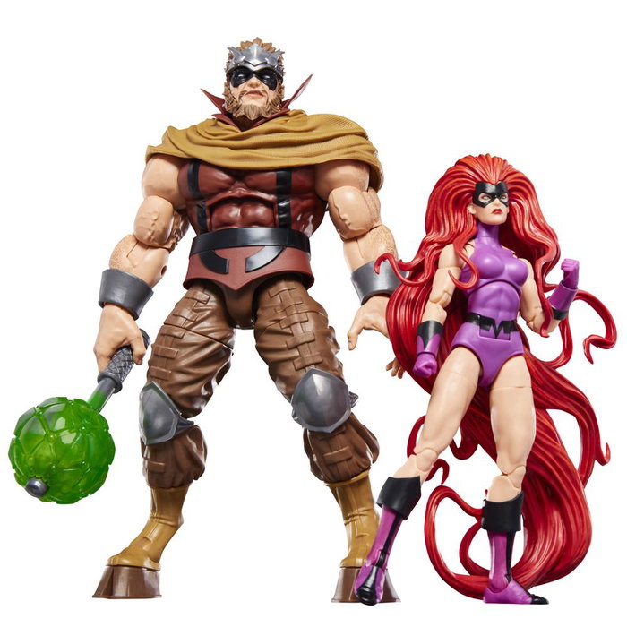 Hasbro Pack 2 Figuras Marvel Legends Series Inhumans - Medusa y Gorgon - 15cm Articuladas con 6 Accesorios - Coleccionismo