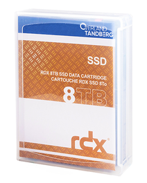 Tandberg Data 8887-RDX Cartucho RDX SSD de 8 TB, Negro/Naranja