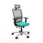 PIQUERAS Y CRESPO Silla de oficina Haches Turquesa y Gris