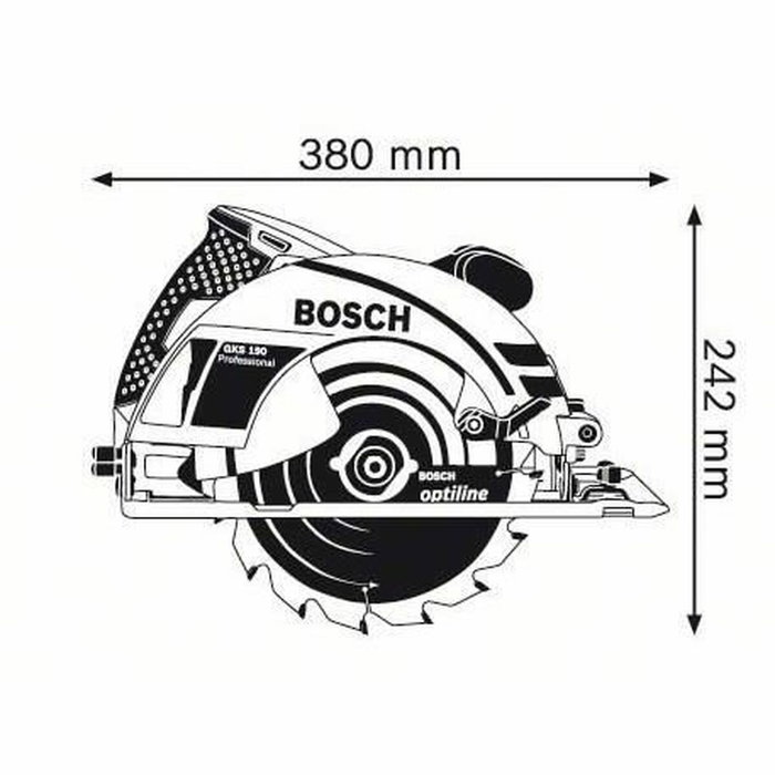 Bosch Professional GKS 190 Sierra Circular de Mano 1400 W