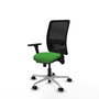 PIQUERAS Y CRESPO Silla de oficina Zulema Verde y Negro con Mecanismo Sincro/Traslack