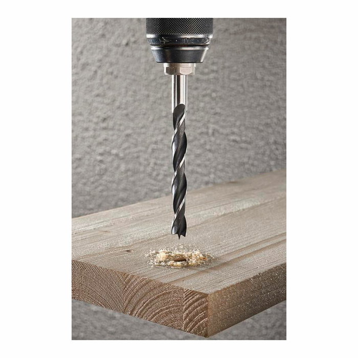 Wolfcraft Juego de 9 Brocas para Metal, Madera y Piedra