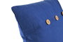DKD Home Decor 12 Unidades Cojin Mediterraneo Greige Azul Celeste Polyester Algodon 40 x 40 x 12 cm