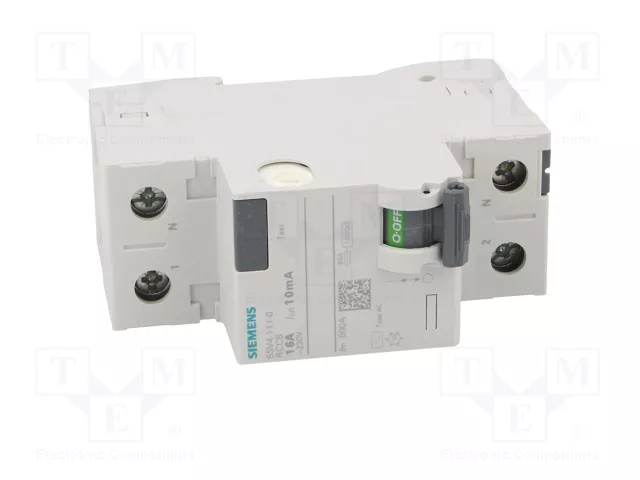 SIEMENS 5SV4111-0 Interruptor diferencial 16A 10mA 1+N
