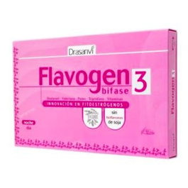 DRASANVI Flavogen Bifase 3 60 Cápsulas - Complemento Alimenticio Día y Noche con Polen, Shatavari y Valeriana