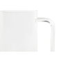 DKD Home Decor Taza de Borosilicato y Silicona con Pajita 1L Transparente