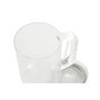 DKD Home Decor Taza de Borosilicato y Silicona con Pajita 1L Transparente