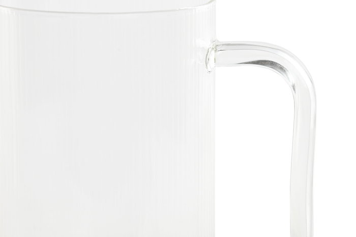 DKD Home Decor Mug Basicos Transparente Borosilicato Silicona con Pajita 9.3 x 23 x 13 cm