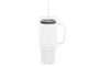 DKD Home Decor Mug Basicos Transparente Borosilicato Silicona con Pajita 9.3 x 23 x 13 cm