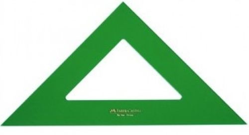 Faber Castell Escuadra Sin Graduar 21cm Verde