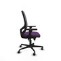 PIQUERAS Y CRESPO Silla de oficina Cilanco con mecanismo Sincro/Traslack Morado y Gris