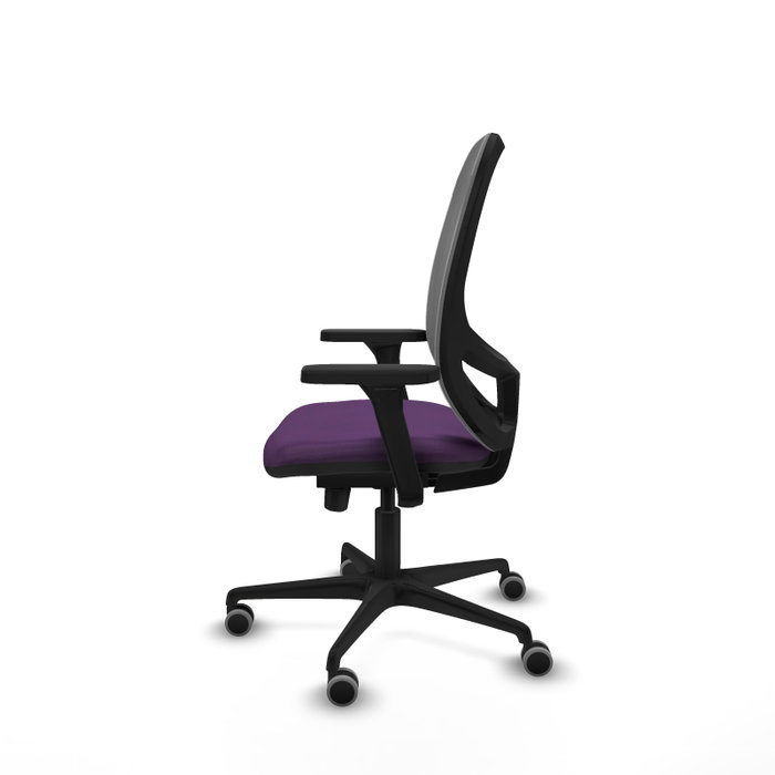 PIQUERAS Y CRESPO Silla de oficina Cilanco con mecanismo Sincro/Traslack Morado y Gris