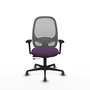PIQUERAS Y CRESPO Silla de oficina Cilanco con mecanismo Sincro/Traslack Morado y Gris