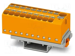 PHOENIX CONTACT PTFIX 10/18X4-NS35 OG Conector de carril naranja 19 bornas