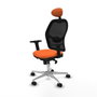 PIQUERAS Y CRESPO Silla de oficina Jorquera Naranja y Negro