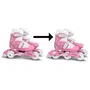 Stamp STA3496271873011 Patines en Línea 2 en 1 con 3 Ruedas, Talla 27-30, Rosa