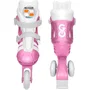 Stamp STA3496271873011 Patines en Línea 2 en 1 con 3 Ruedas, Talla 27-30, Rosa