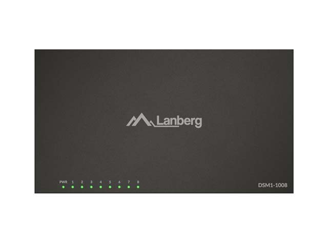 Lanberg Switch DSM1-1008 8x 1Gb/s Gigabit Ethernet no gestionable