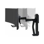 Ergotron TRACE 45-631-224 Soporte Doble Monitor hasta 27", Abrazadera Escritorio, Ajuste Altura, Negro, Capacidad 9.8 kg, VESA 100x100 mm