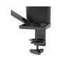 Ergotron TRACE 45-631-224 Soporte Doble Monitor hasta 27", Abrazadera Escritorio, Ajuste Altura, Negro, Capacidad 9.8 kg, VESA 100x100 mm