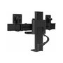 Ergotron TRACE 45-631-224 Soporte Doble Monitor hasta 27", Abrazadera Escritorio, Ajuste Altura, Negro, Capacidad 9.8 kg, VESA 100x100 mm