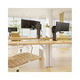 Ergotron TRACE 45-631-224 Soporte Doble Monitor hasta 27", Abrazadera Escritorio, Ajuste Altura, Negro, Capacidad 9.8 kg, VESA 100x100 mm