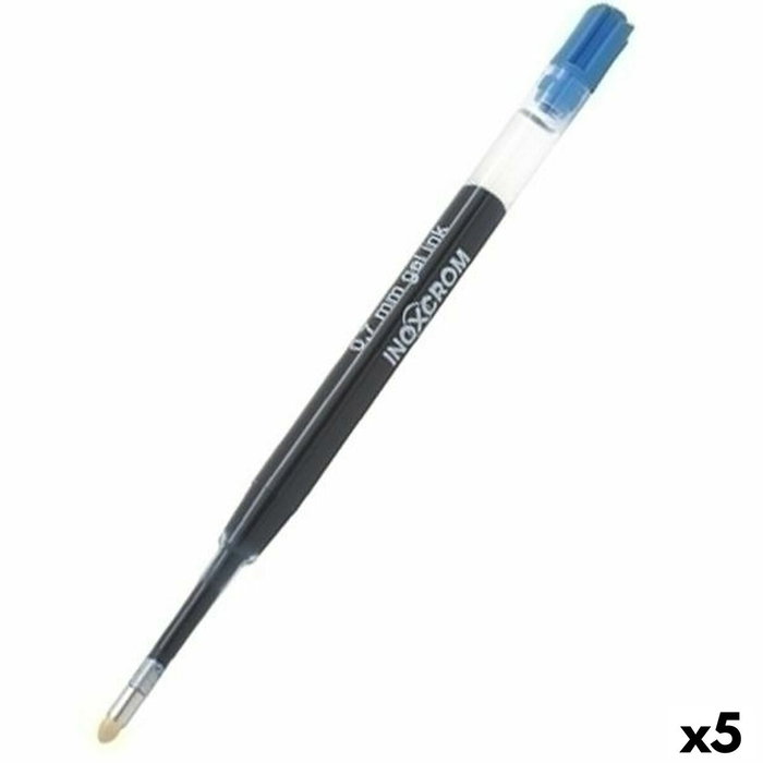 Inoxcrom Recambio Roller Gel 0,7mm Azul (Set de 5)