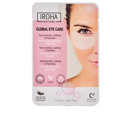 Iroha Niacinamide, Caffeine & Peptides Contorno de Ojos Anti Ojeras y Bolsas con Ácido Hialurónico 2 Uds