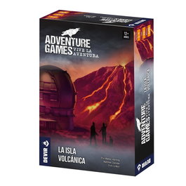 Devir Adventure Games: La Isla Volcánica - Juego de Mesa Cooperativo Narrativo | 1-4 Jugadores | Rejugable | Múltiples Finales | Idioma: Castellano
