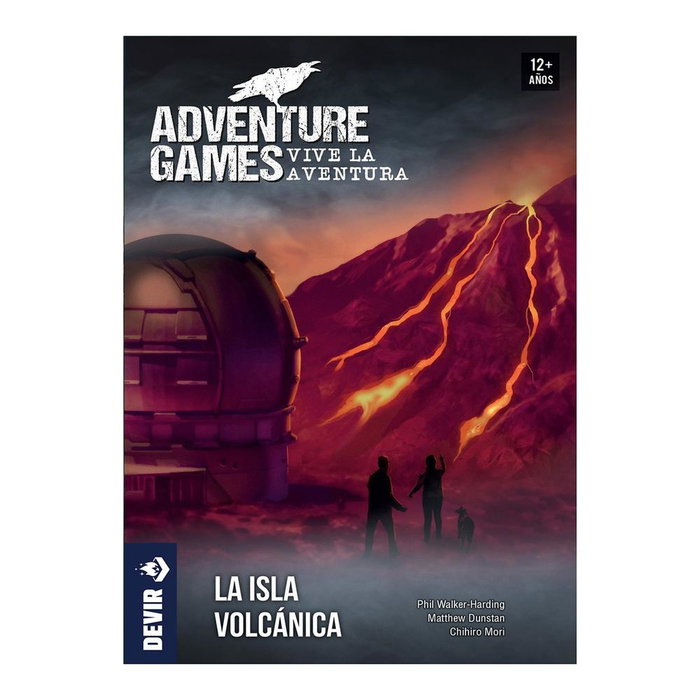 Devir Adventure Games: La Isla Volcánica - Juego de Mesa Cooperativo Narrativo | 1-4 Jugadores | Rejugable | Múltiples Finales | Idioma: Castellano