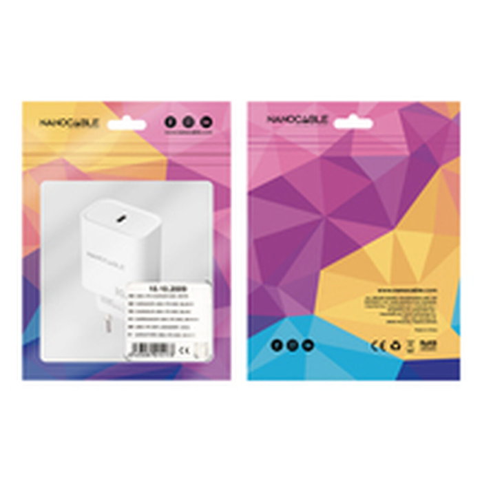 Nanocable Cargador de Pared USB-C PD 30W Blanco 10.10.2009 Nanocable Cargador de Pared USB-C PD 30W Blanco 10.10.2009